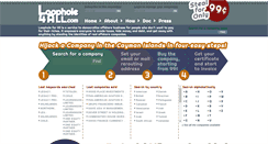 Desktop Screenshot of loophole4all.com